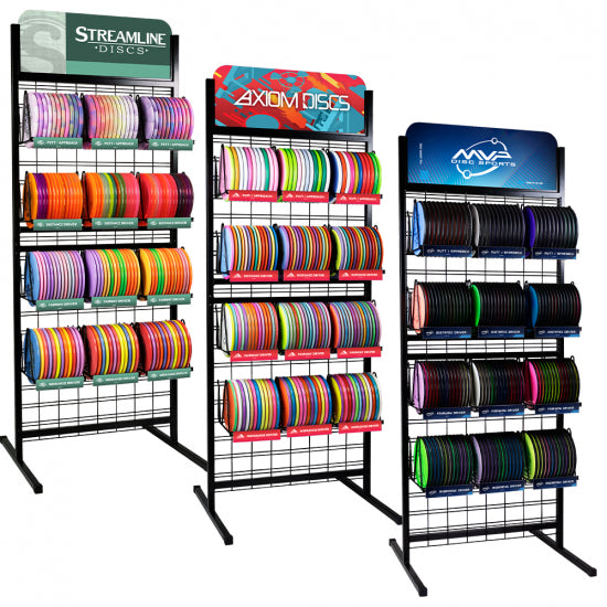 Stream Line Disc Rack Label Streamline Discs Retail Disc Golf Display Grid — Skybreed Discs