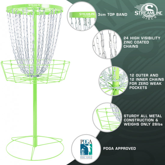 Streamline Lite Portable Disc Golf Basket