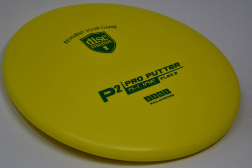 Buy Yellow Discmania D-Line Flex 2 P2 Putt and Approach Disc Golf Disc (Frisbee Golf Disc) at Skybreed Discs Online Store