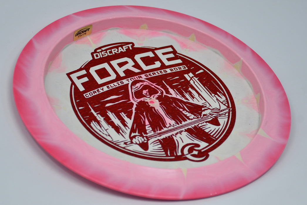 Buy Pink Discraft ESP Swirl Force Corey Ellis Tour Series 2023 Distance Driver Disc Golf Disc (Frisbee Golf Disc) at Skybreed Discs Online Store