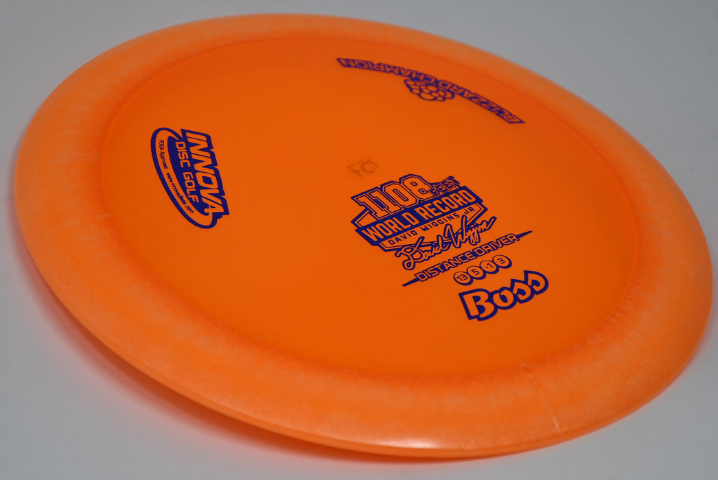 Buy Orange Innova Blizzard Champion Boss Distance Driver Disc Golf Disc (Frisbee Golf Disc) at Skybreed Discs Online Store