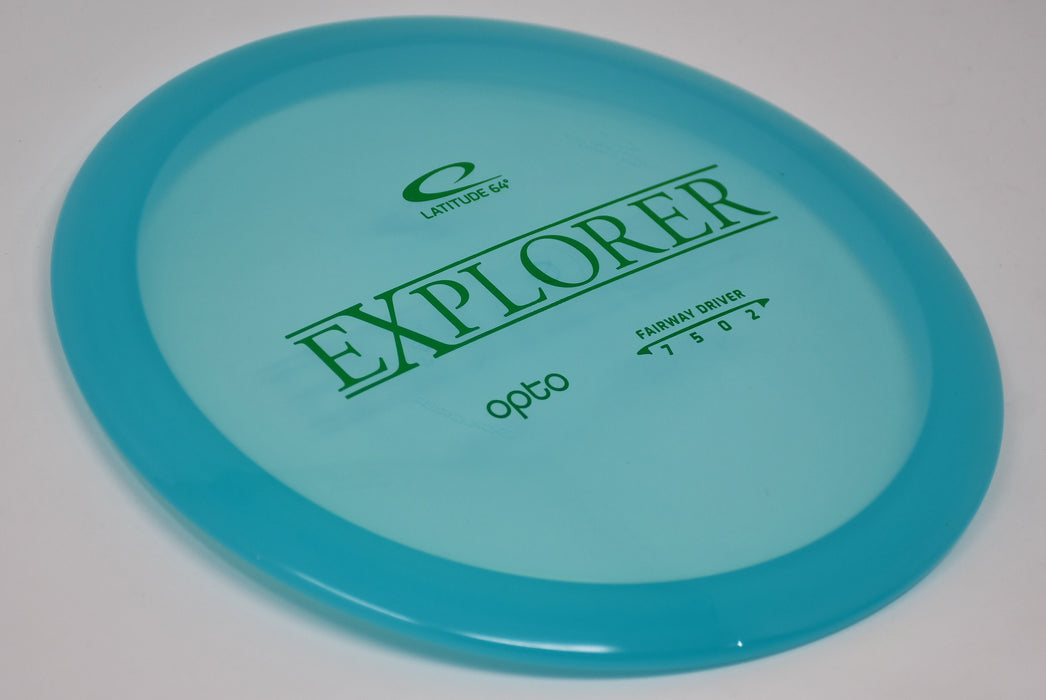 Buy Blue Latitude 64 Opto Explorer Fairway Driver Disc Golf Disc (Frisbee Golf Disc) at Skybreed Discs Online Store