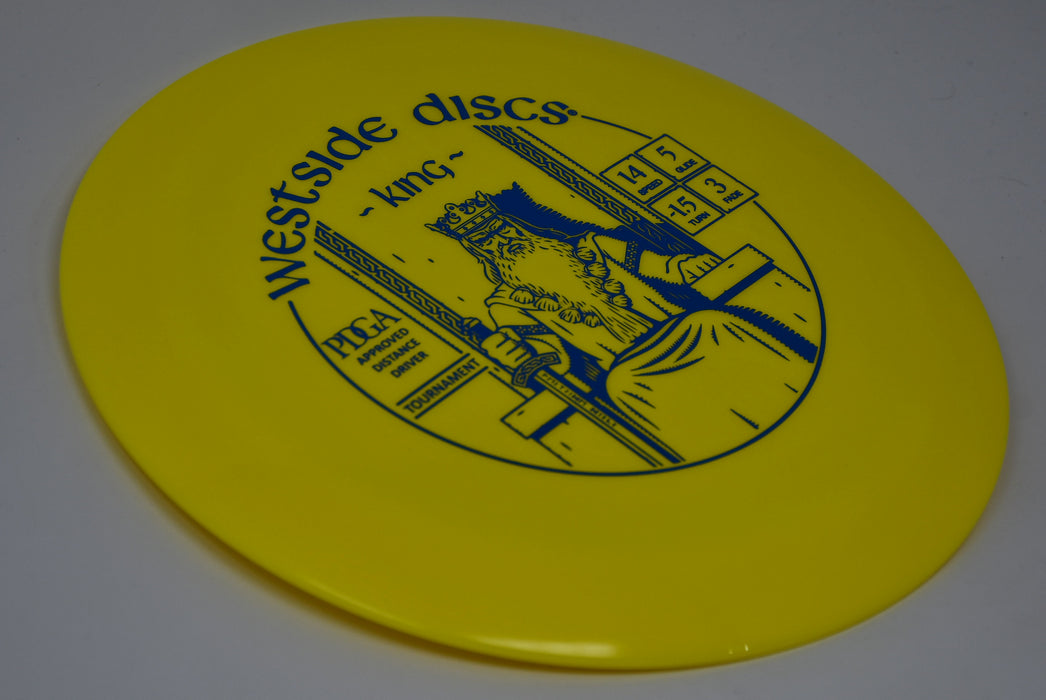 Buy Yellow Westside Tournament King Distance Driver Disc Golf Disc (Frisbee Golf Disc) at Skybreed Discs Online Store