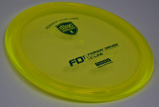 Buy Yellow Discmania C-Line FD1 Fairway Driver Disc Golf Disc (Frisbee Golf Disc) at Skybreed Discs Online Store