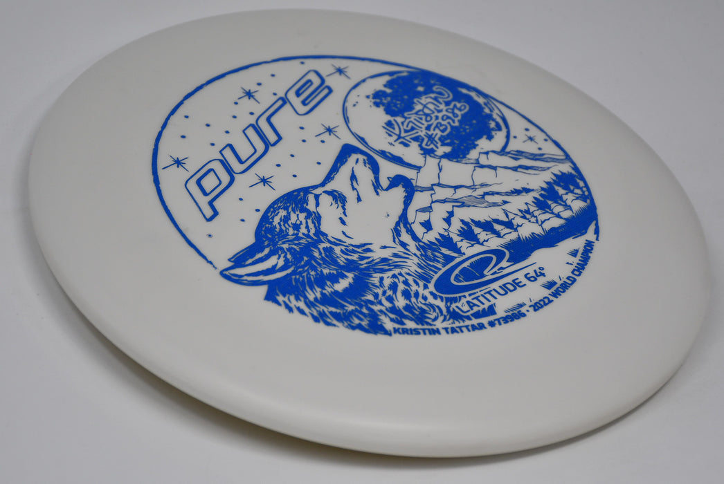 Buy White Latitude 64 Zero Medium Moonshine Pure Kristin Tattar 2023 Putt and Approach Disc Golf Disc (Frisbee Golf Disc) at Skybreed Discs Online Store