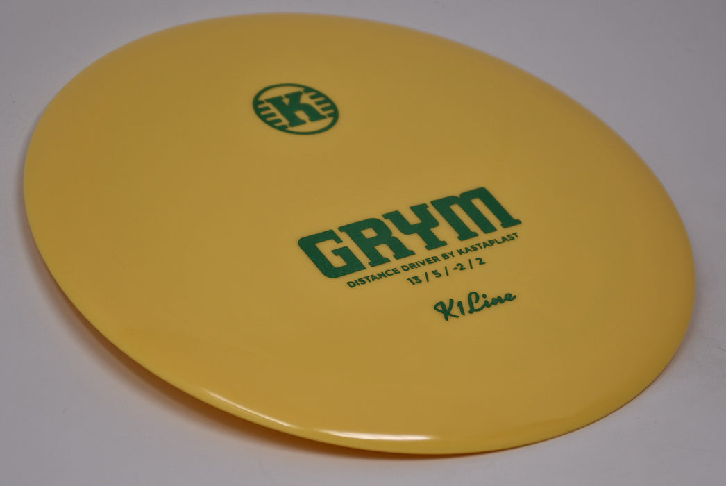 Buy Yellow Kastaplast K1 Grym Distance Driver Disc Golf Disc (Frisbee Golf Disc) at Skybreed Discs Online Store