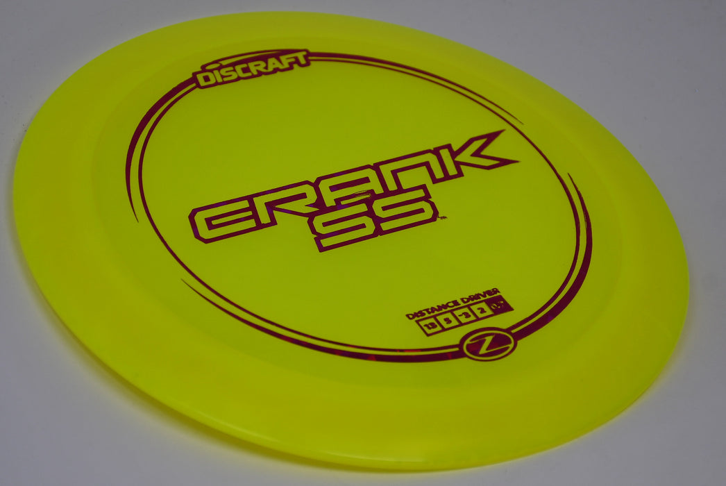 Buy Yellow Discraft Z Crank SS Distance Driver Disc Golf Disc (Frisbee Golf Disc) at Skybreed Discs Online Store