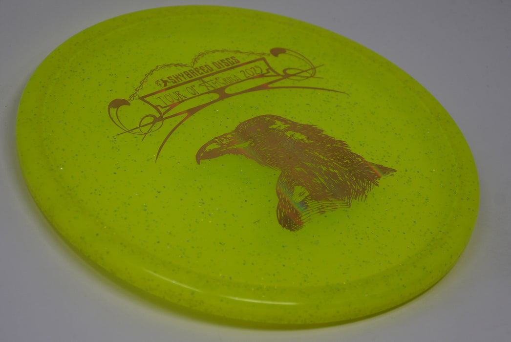 Buy Yellow Infinite Discs Metal Flake C-Blend Tomb Erika Stinchcomb - The Raven Putt and Approach Disc Golf Disc (Frisbee Golf Disc) at Skybreed Discs Online Store