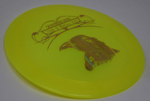 Buy Yellow Infinite Discs Luster C-Blend Pharaoh Erika Stinchcomb - The Raven Distance Driver Disc Golf Disc (Frisbee Golf Disc) at Skybreed Discs Online Store