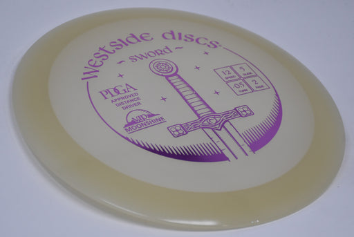 Buy White Westside Moonshine Sword Distance Driver Disc Golf Disc (Frisbee Golf Disc) at Skybreed Discs Online Store