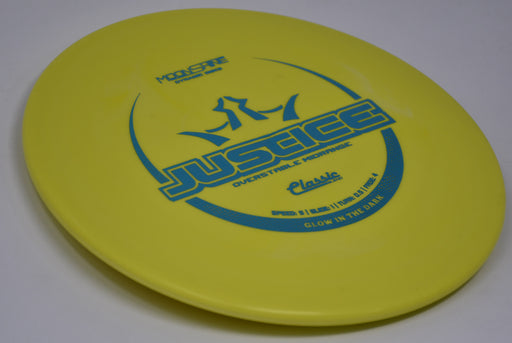 Buy Yellow Dynamic Classic Blend Moonshine Justice Midrange Disc Golf Disc (Frisbee Golf Disc) at Skybreed Discs Online Store