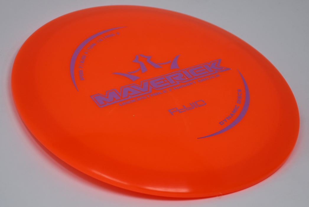 Buy Orange Dynamic Fluid Maverick Fairway Driver Disc Golf Disc (Frisbee Golf Disc) at Skybreed Discs Online Store