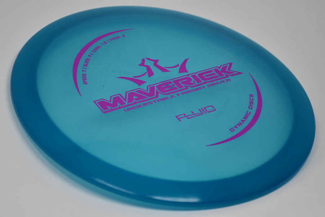 Buy Blue Dynamic Fluid Maverick Fairway Driver Disc Golf Disc (Frisbee Golf Disc) at Skybreed Discs Online Store