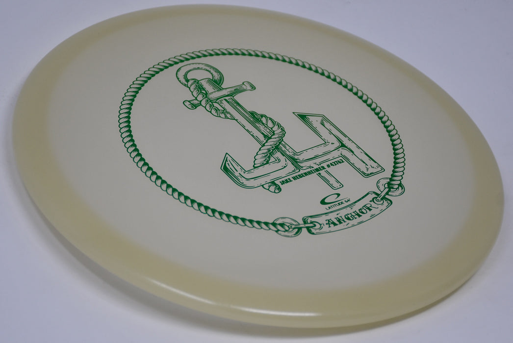 Buy White Latitude 64 Moonshine Anchor Jake Hebenneimer 2023 Midrange Disc Golf Disc (Frisbee Golf Disc) at Skybreed Discs Online Store