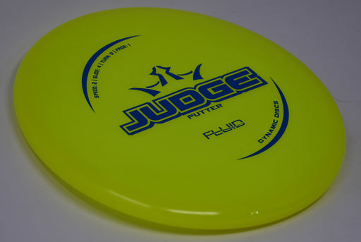 Buy Yellow Dynamic Fluid Judge Putt and Approach Disc Golf Disc (Frisbee Golf Disc) at Skybreed Discs Online Store