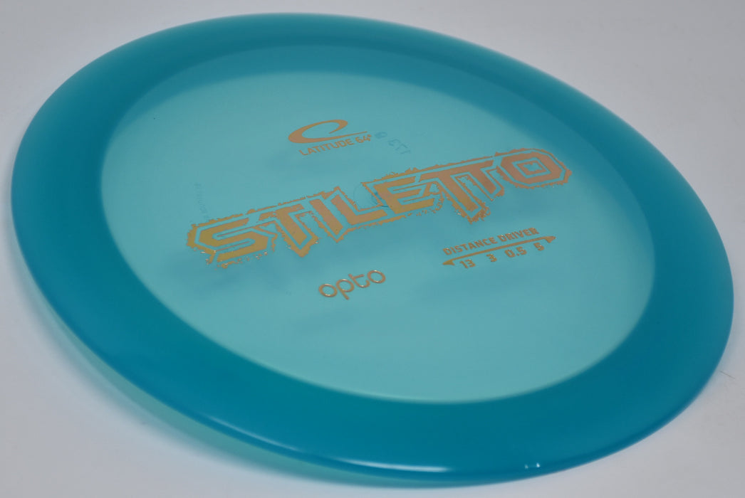 Buy Blue Latitude 64 Opto Stiletto Distance Driver Disc Golf Disc (Frisbee Golf Disc) at Skybreed Discs Online Store