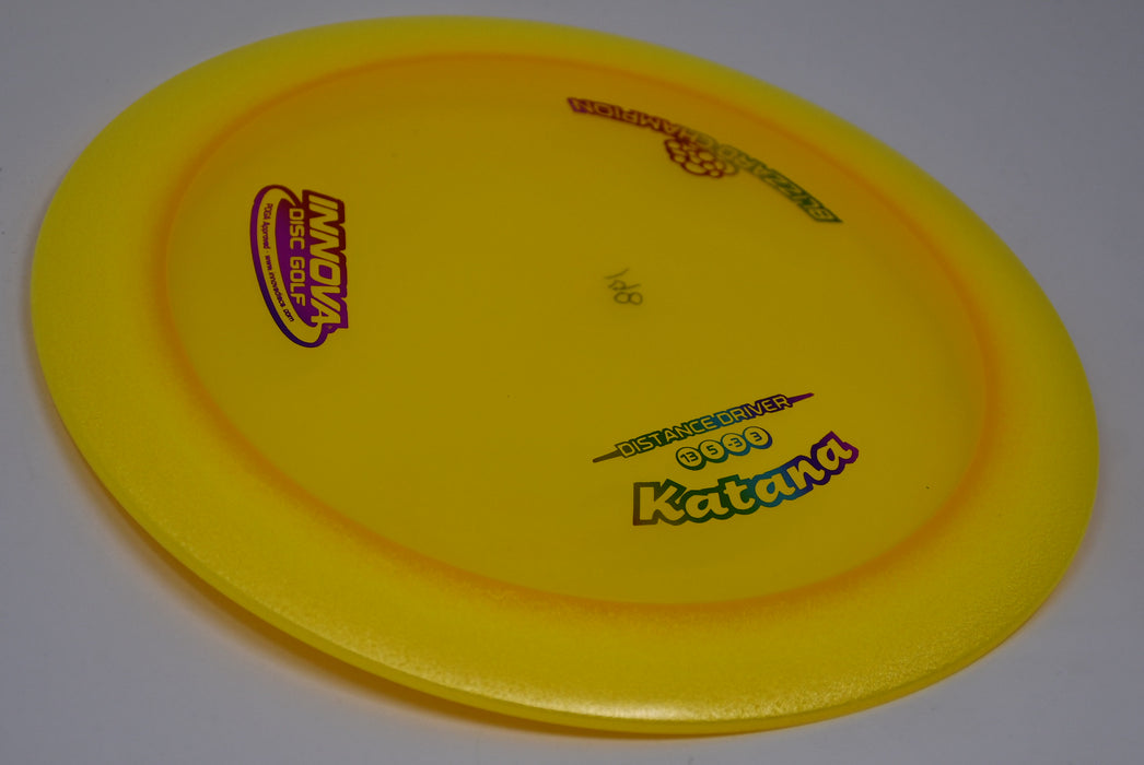 Buy Yellow Innova Blizzard Champion Katana Distance Driver Disc Golf Disc (Frisbee Golf Disc) at Skybreed Discs Online Store