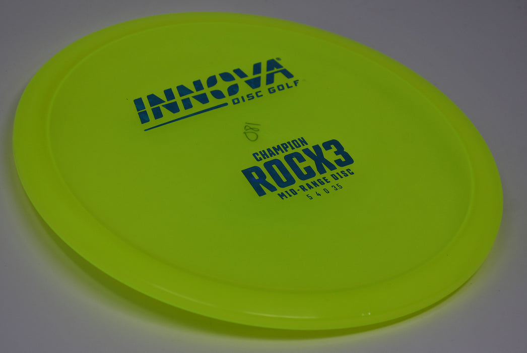 Buy Yellow Innova Champion RocX3 Midrange Disc Golf Disc (Frisbee Golf Disc) at Skybreed Discs Online Store