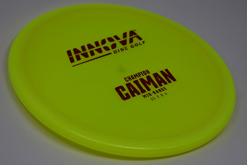 Buy Yellow Innova Champion Caiman Midrange Disc Golf Disc (Frisbee Golf Disc) at Skybreed Discs Online Store