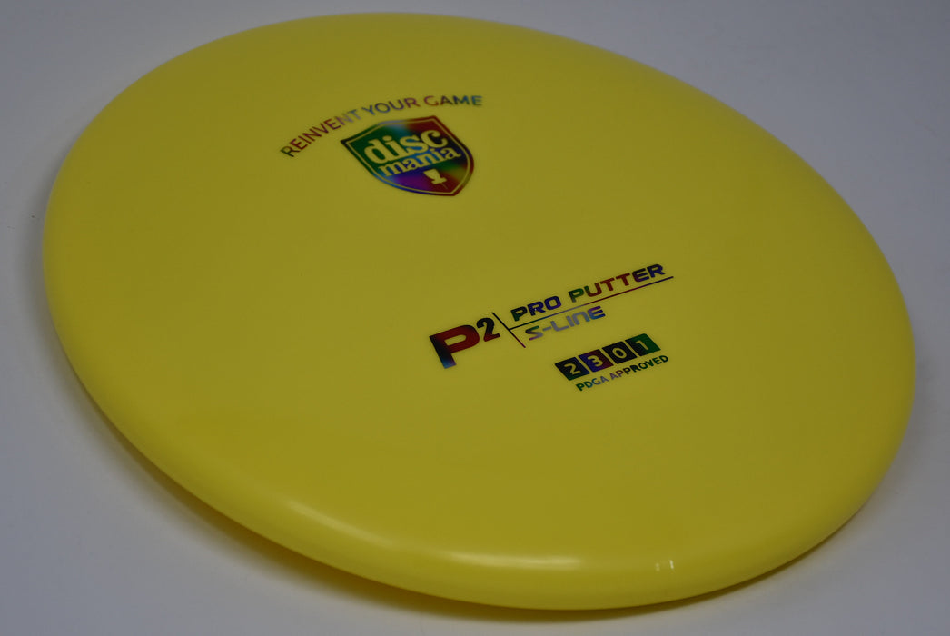 Buy Yellow Discmania S-Line P2 Putt and Approach Disc Golf Disc (Frisbee Golf Disc) at Skybreed Discs Online Store