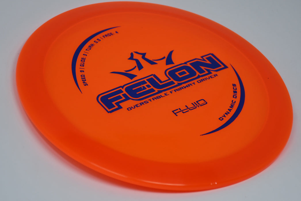 Buy Orange Dynamic Fluid Felon Fairway Driver Disc Golf Disc (Frisbee Golf Disc) at Skybreed Discs Online Store