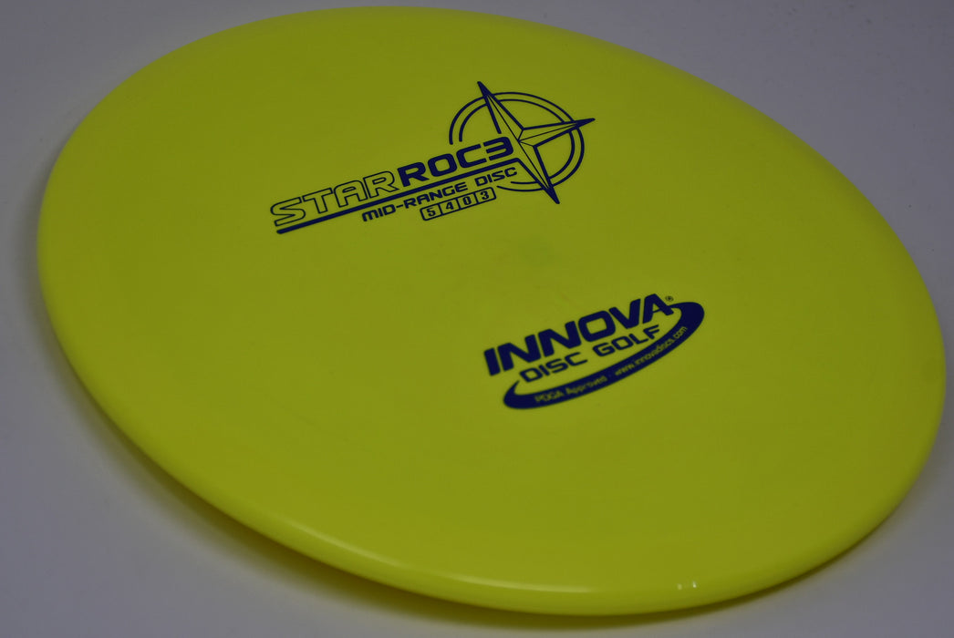 Buy Yellow Innova Star Roc3 Midrange Disc Golf Disc (Frisbee Golf Disc) at Skybreed Discs Online Store
