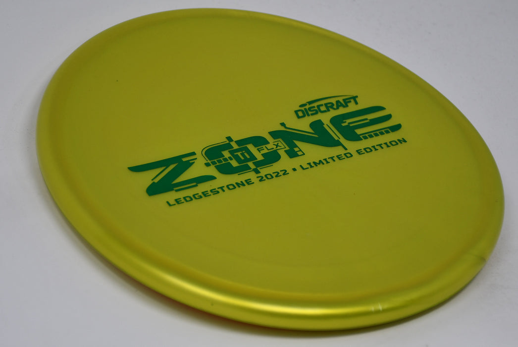 Buy Yellow Discraft LE Titanium FLX Zone Ledgestone 2022 Putt and Approach Disc Golf Disc (Frisbee Golf Disc) at Skybreed Discs Online Store