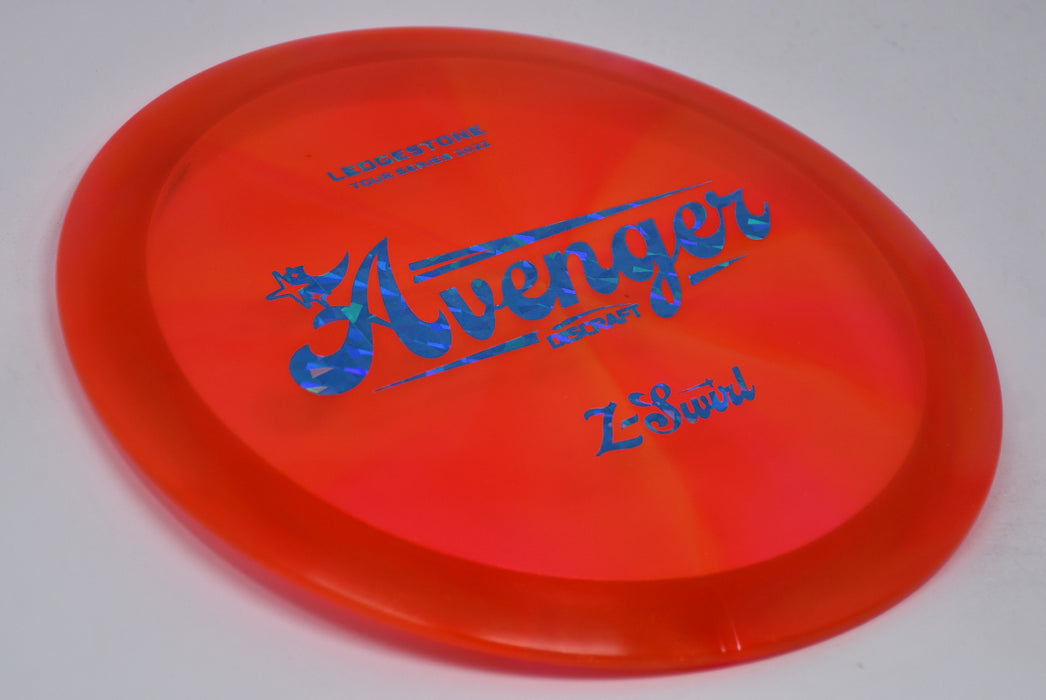 Buy Red Discraft LE Z Swirl Tour Series Avenger Ledgestone 2022 Distance Driver Disc Golf Disc (Frisbee Golf Disc) at Skybreed Discs Online Store