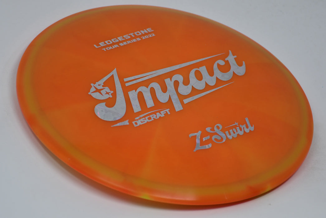 Buy Orange Discraft LE Z Swirl Tour Series Impact Ledgestone 2022 Midrange Disc Golf Disc (Frisbee Golf Disc) at Skybreed Discs Online Store