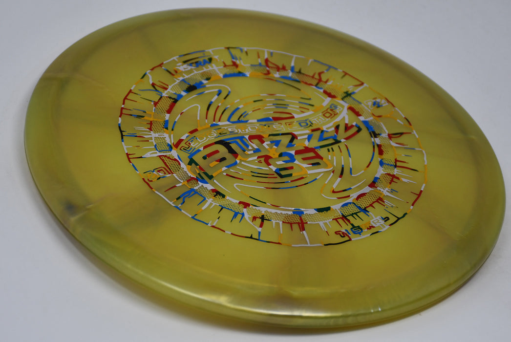 Buy Yellow Discraft LE Titanium Swirl Buzzz SS Ledgestone 2022 Midrange Disc Golf Disc (Frisbee Golf Disc) at Skybreed Discs Online Store