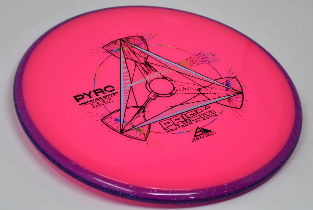 Buy Pink Axiom Prism Neutron Pyro Midrange Disc Golf Disc (Frisbee Golf Disc) at Skybreed Discs Online Store