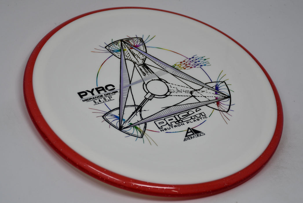 Buy White Axiom Prism Neutron Pyro Midrange Disc Golf Disc (Frisbee Golf Disc) at Skybreed Discs Online Store