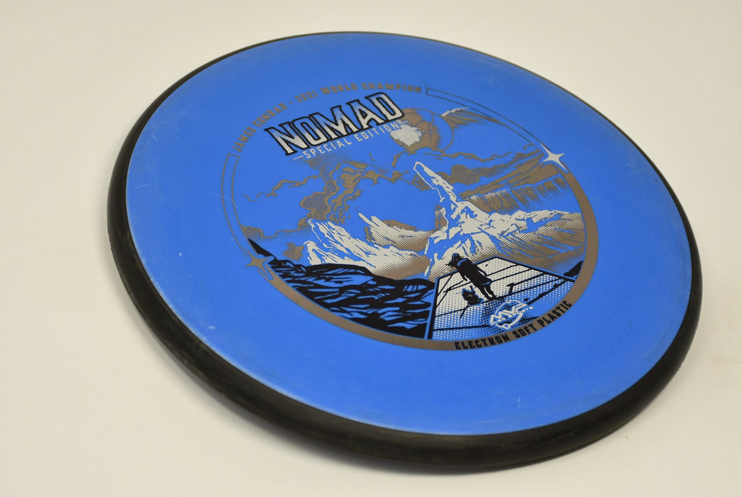 Buy Blue MVP Electron Soft Nomad James Conrad Special Edition Putt and Approach Disc Golf Disc (Frisbee Golf Disc) at Skybreed Discs Online Store