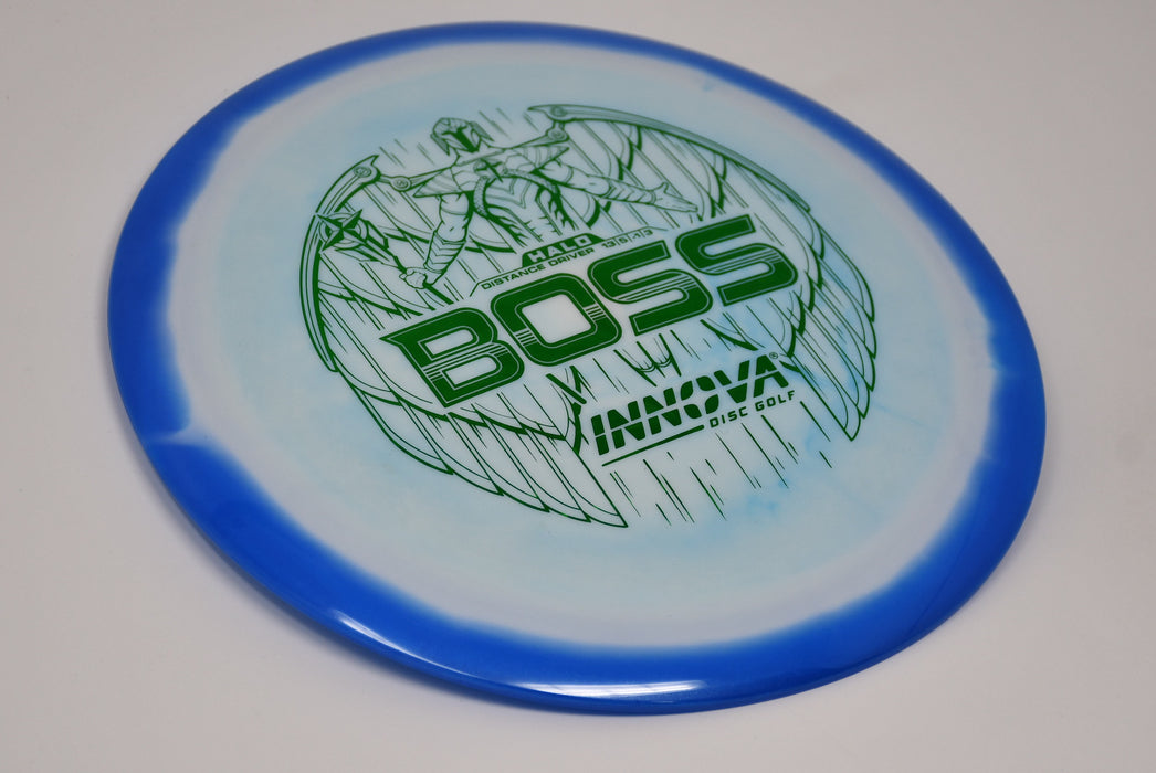 Buy White Innova Halo Star Boss Distance Driver Disc Golf Disc (Frisbee Golf Disc) at Skybreed Discs Online Store