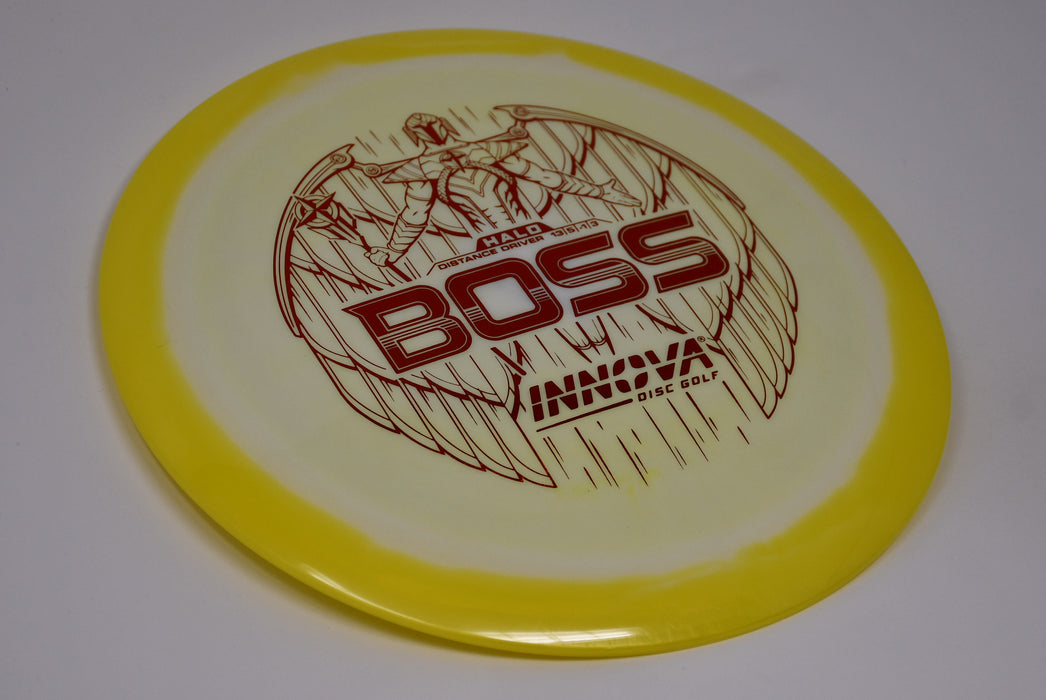 Buy White Innova Halo Star Boss Distance Driver Disc Golf Disc (Frisbee Golf Disc) at Skybreed Discs Online Store
