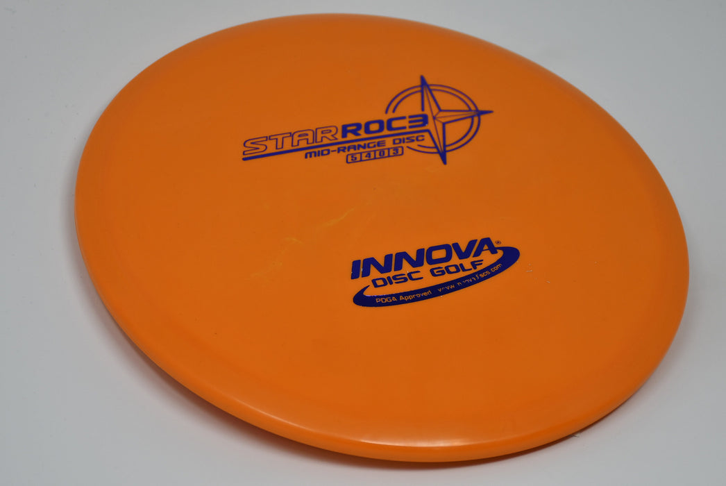 Buy Orange Innova Star Roc3 Midrange Disc Golf Disc (Frisbee Golf Disc) at Skybreed Discs Online Store
