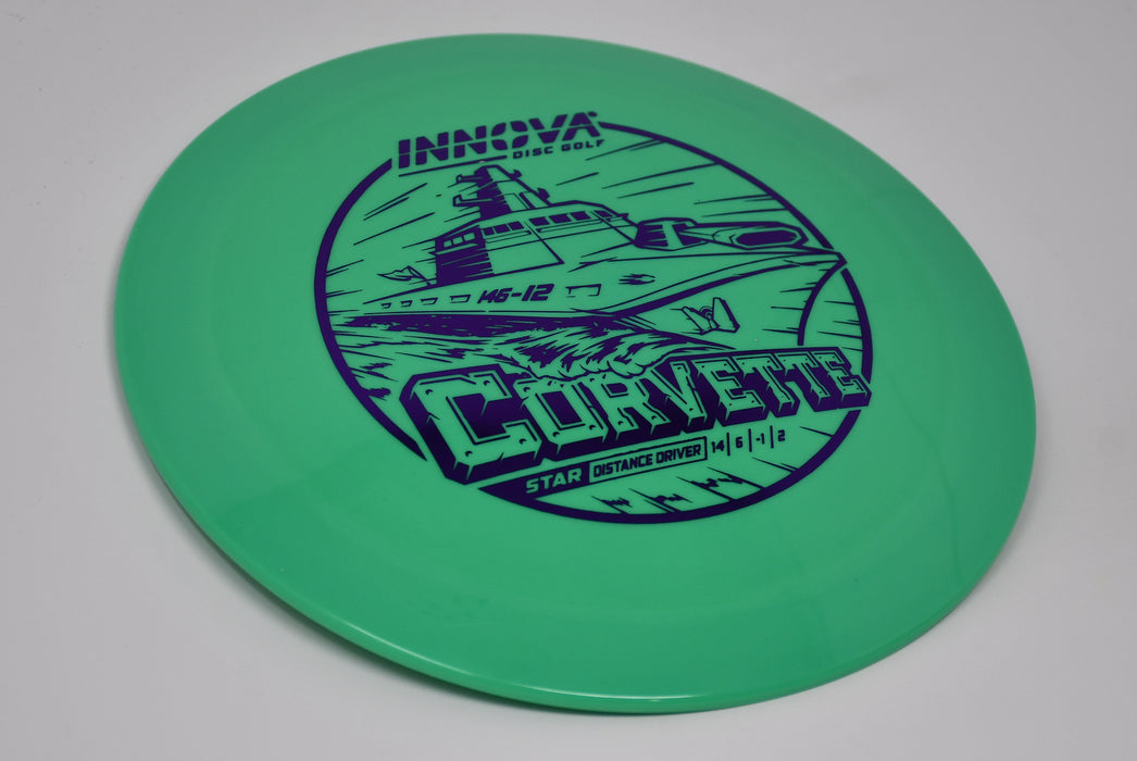 Buy Green Innova Star Corvette Distance Driver Disc Golf Disc (Frisbee Golf Disc) at Skybreed Discs Online Store