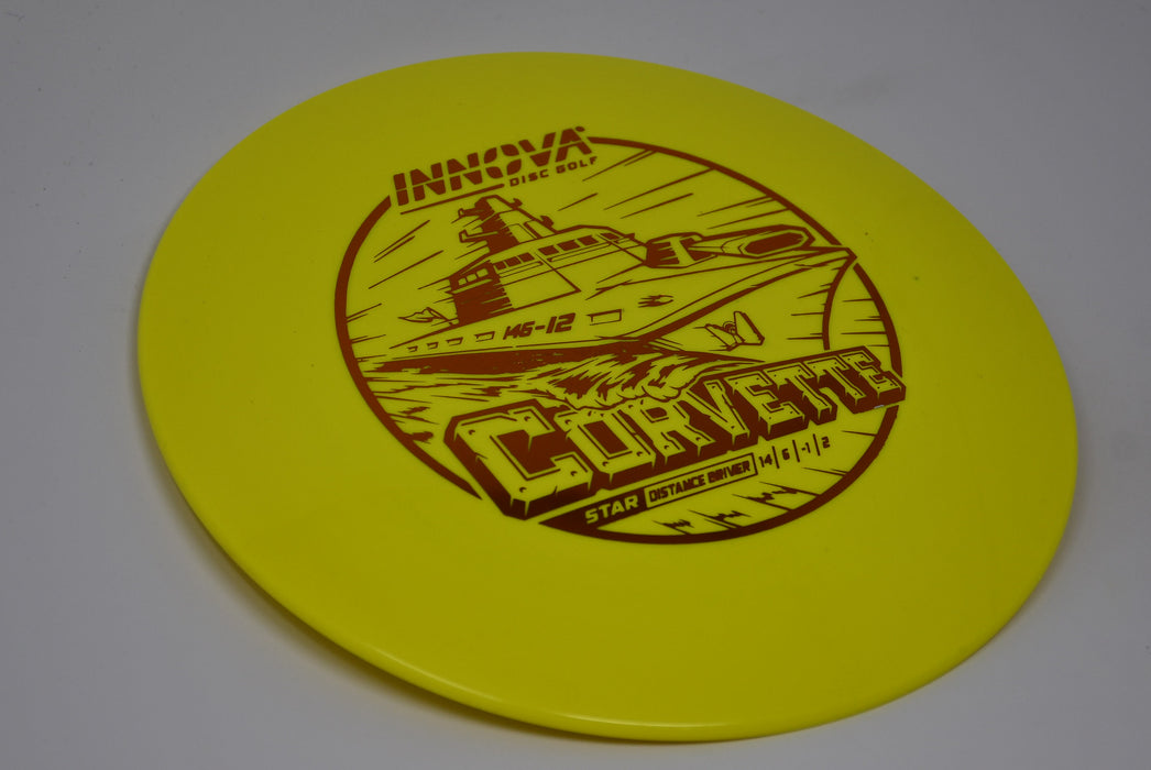 Buy Yellow Innova Star Corvette Distance Driver Disc Golf Disc (Frisbee Golf Disc) at Skybreed Discs Online Store