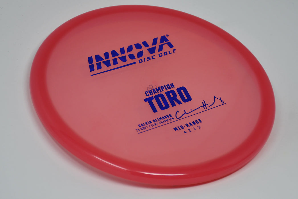 Buy Red Innova Champion Toro Calvin Heimburg Signature Putt and Approach Disc Golf Disc (Frisbee Golf Disc) at Skybreed Discs Online Store