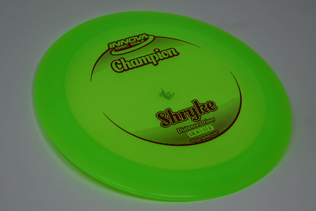 Buy Green Innova Champion Shryke Distance Driver Disc Golf Disc (Frisbee Golf Disc) at Skybreed Discs Online Store