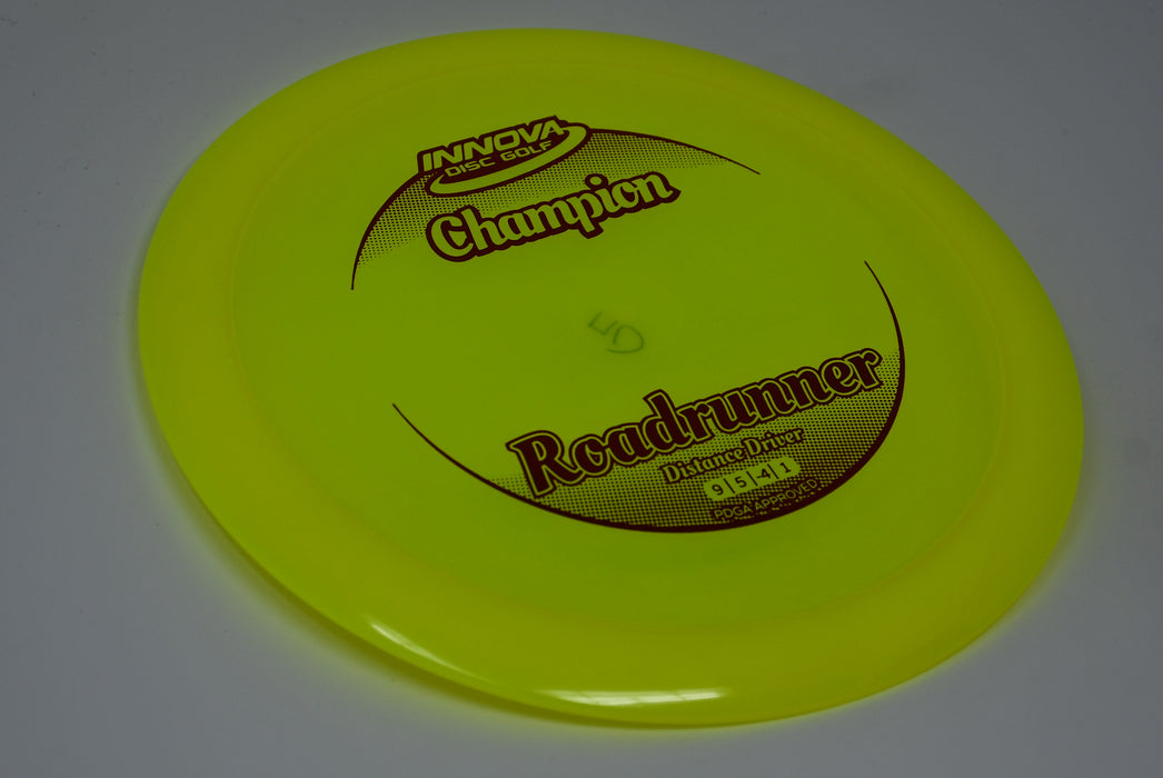 Buy Yellow Innova Champion Roadrunner Fairway Driver Disc Golf Disc (Frisbee Golf Disc) at Skybreed Discs Online Store