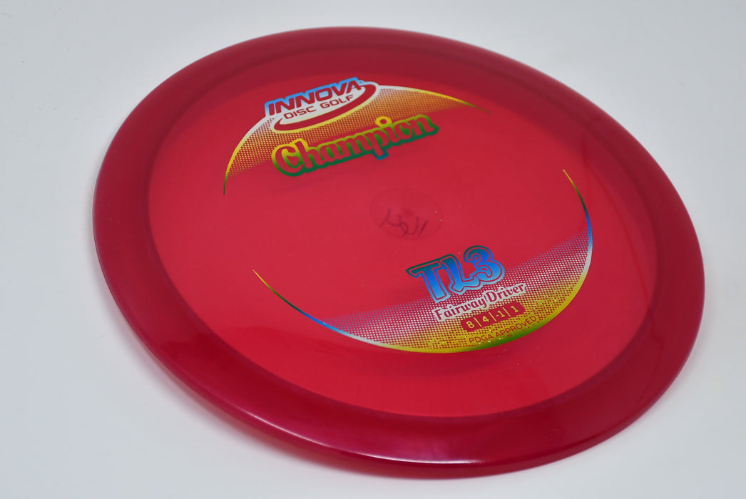 Buy Red Innova Champion TL3 Fairway Driver Disc Golf Disc (Frisbee Golf Disc) at Skybreed Discs Online Store