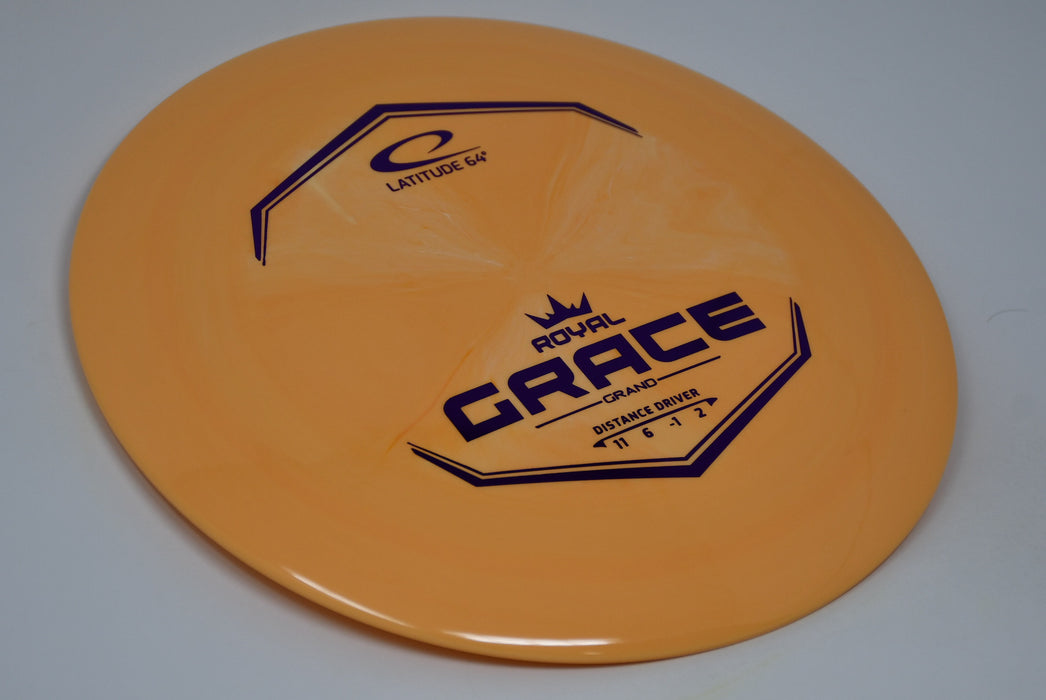 Buy Orange Latitude 64 Royal Grand Grace Distance Driver Disc Golf Disc (Frisbee Golf Disc) at Skybreed Discs Online Store