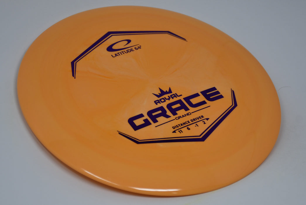 Buy Orange Latitude 64 Royal Grand Grace Distance Driver Disc Golf Disc (Frisbee Golf Disc) at Skybreed Discs Online Store