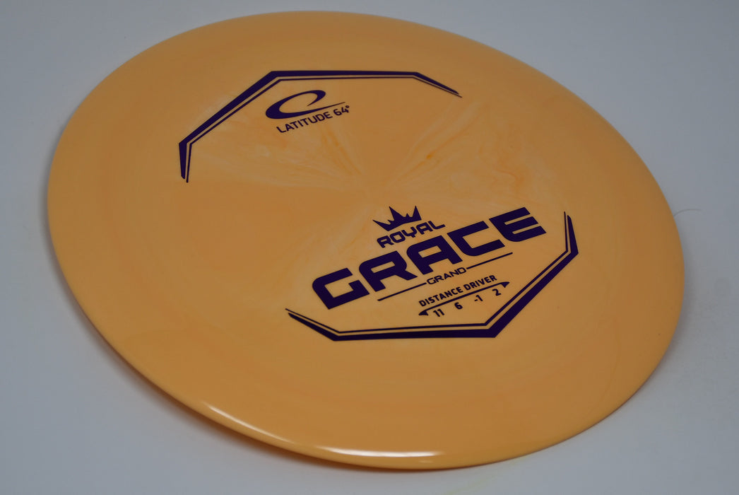 Buy Orange Latitude 64 Royal Grand Grace Distance Driver Disc Golf Disc (Frisbee Golf Disc) at Skybreed Discs Online Store