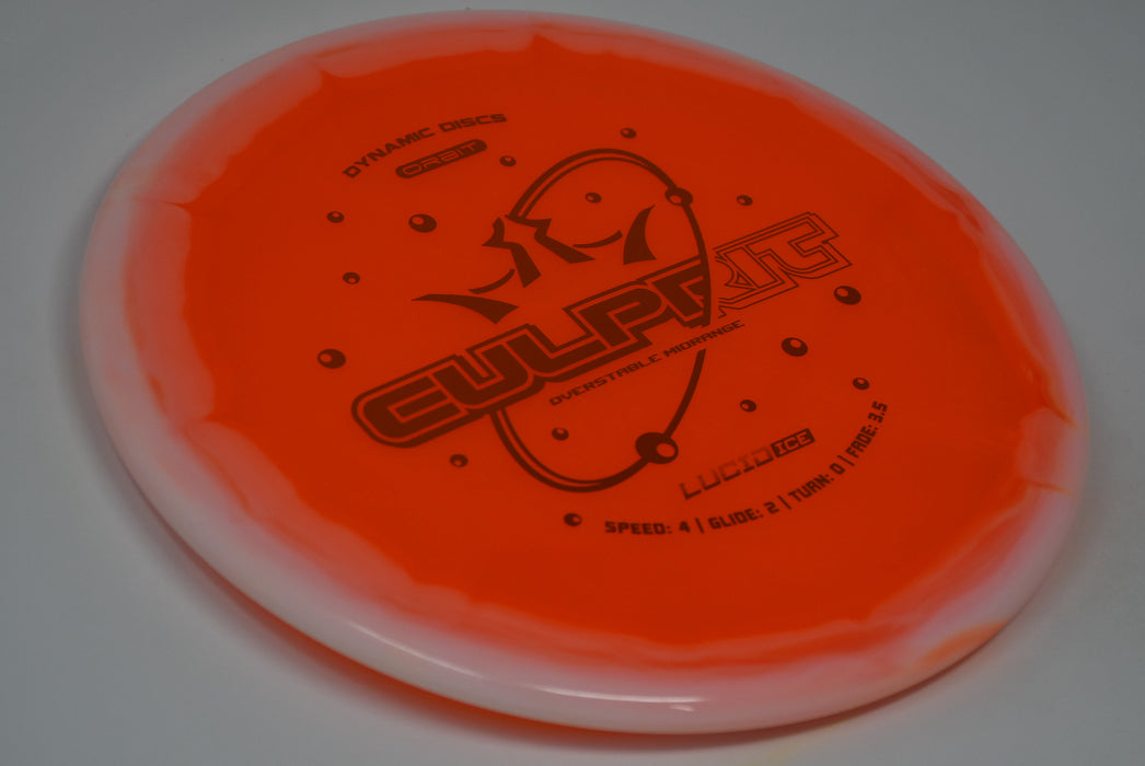 Buy Orange Dynamic Lucid Ice Orbit Culprit Putt and Approach Disc Golf Disc (Frisbee Golf Disc) at Skybreed Discs Online Store