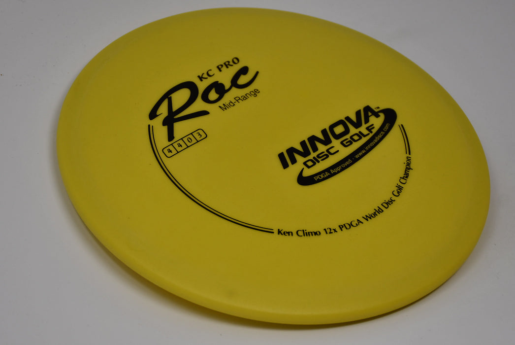 Buy Yellow Innova KC-Pro Roc Midrange Disc Golf Disc (Frisbee Golf Disc) at Skybreed Discs Online Store