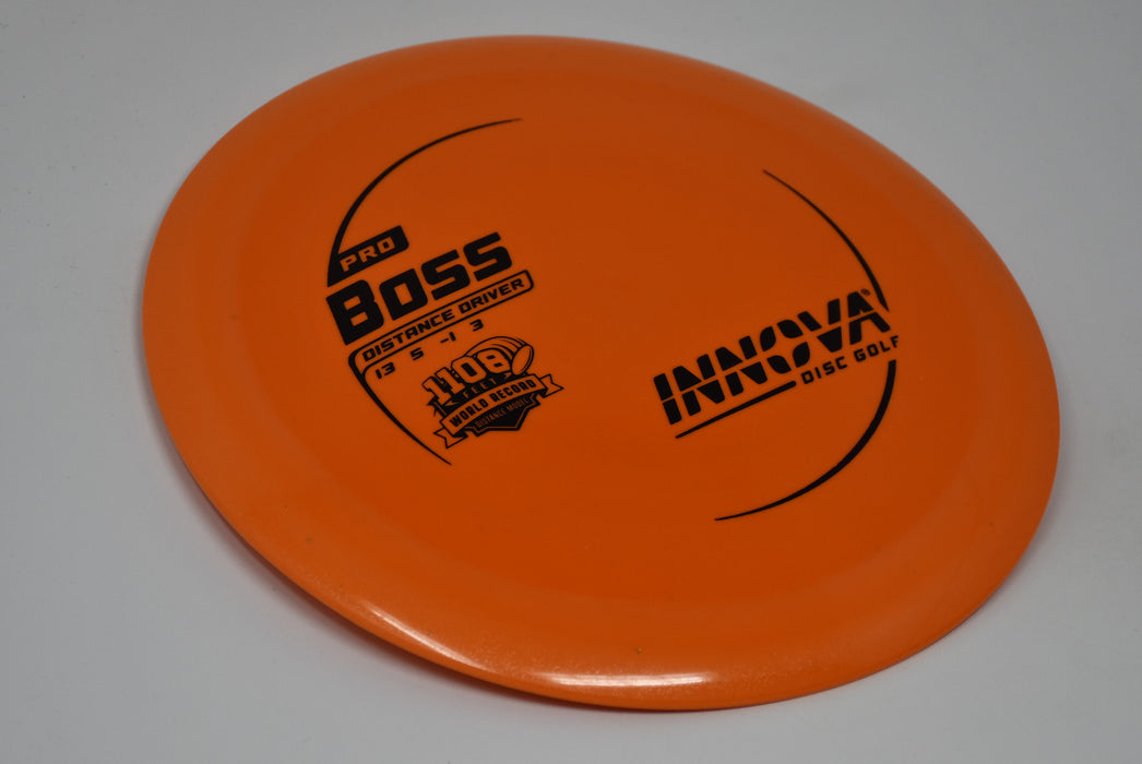 Buy Orange Innova Pro Boss Distance Driver Disc Golf Disc (Frisbee Golf Disc) at Skybreed Discs Online Store