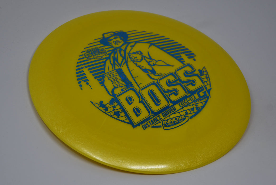 Buy Yellow Innova G-Star Boss Distance Driver Disc Golf Disc (Frisbee Golf Disc) at Skybreed Discs Online Store