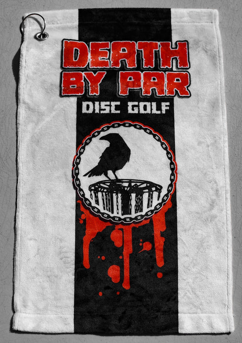 Death By Par Soft Disc Golf Towel Clip